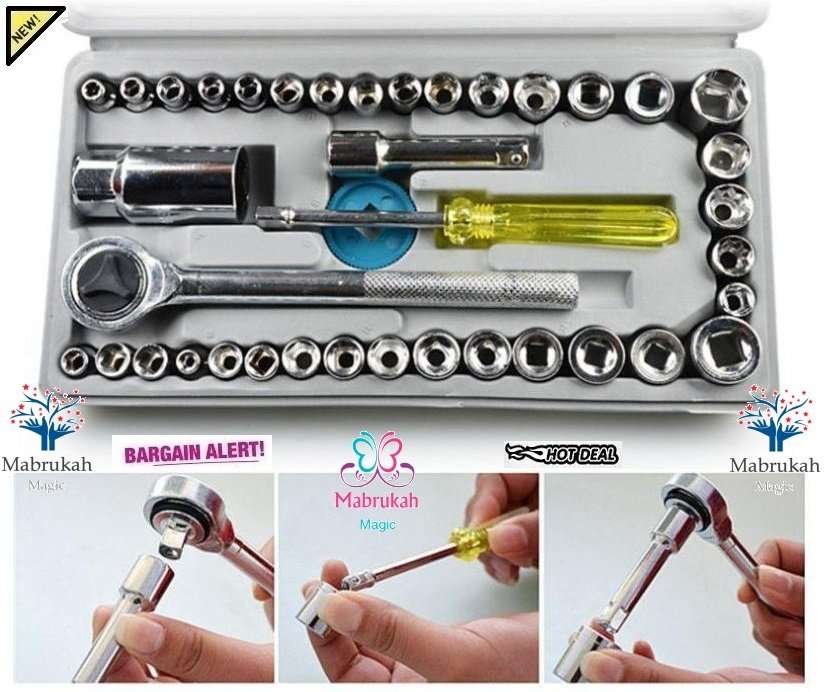 ***LAST 2 IN STOCK***AIWA BEST QUALITY 40PCS COMBINATION SOCKET WRENCH SET***CRAZY DEAL***