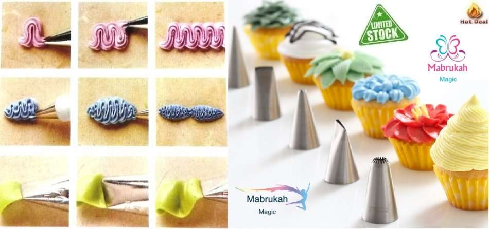 SET OF 24 NOZZLE TIPS IN CRYSTAL CASE