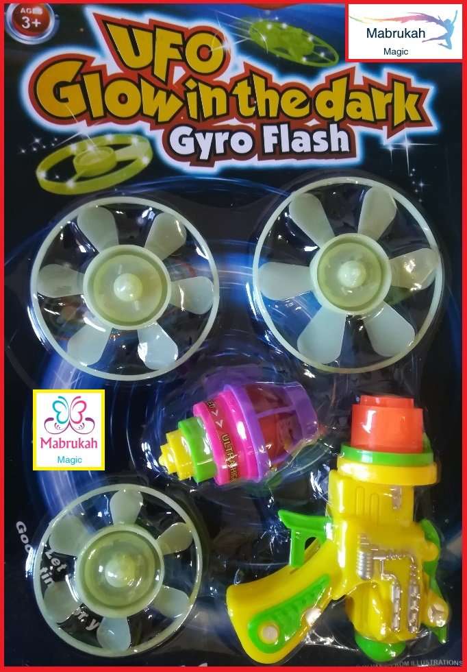 **NEW***AMAZING GLOW IN THE DARK UFO GYRO FLASH***AMAZING***BUY PER ITEM!!!