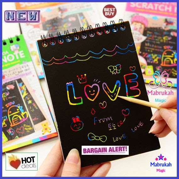 ***2 ON AUCTION***NEW***AMAZING MAGIC RAINBOW SCRATCH PAD***AMAZING DEAL***BID PER ITEM!!!