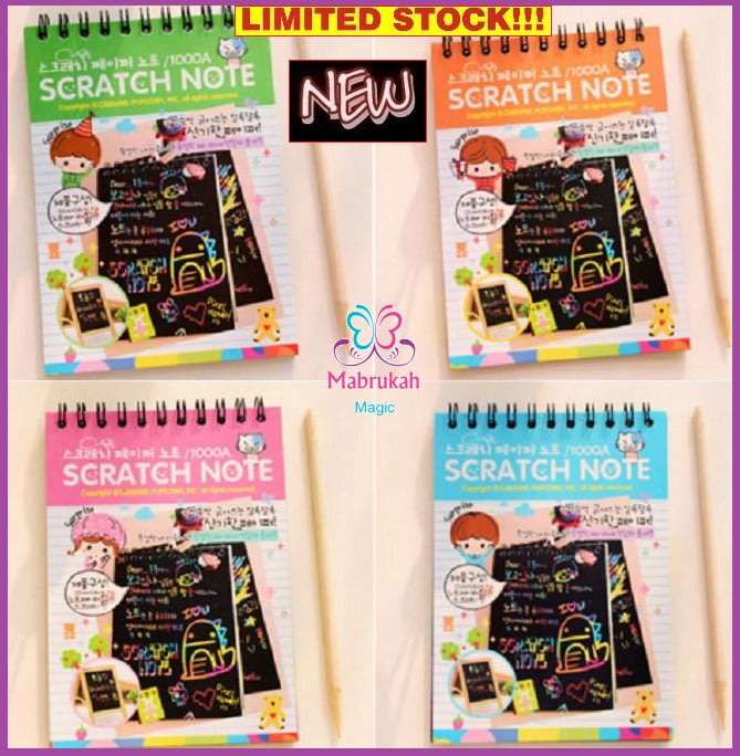 ***2 ON AUCTION***NEW***AMAZING MAGIC RAINBOW SCRATCH PAD***AMAZING DEAL***BID PER ITEM!!!