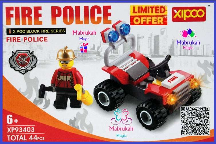 ***ONLY R1 BID INCREMENTS***NEW***44 PIECES MARVELOUS FIRE POLICE BLOCK SET***AMAZING!BID PER ITEM!