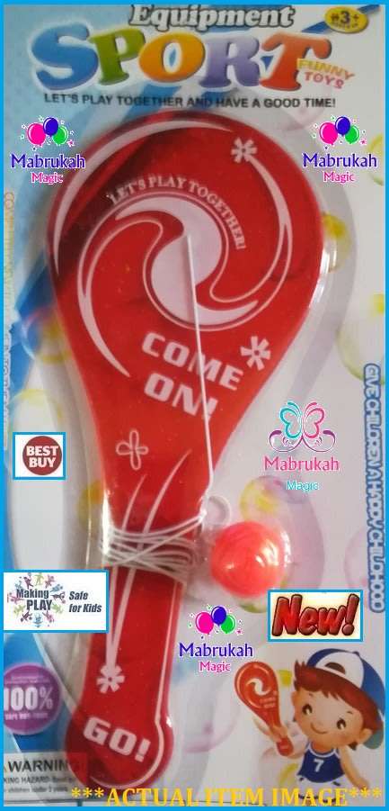 ***ONLY R1 BID INCREMENTS***PADDLE/BIFF BAT WITH ATTACHED BALL***MAKING PLAY FUN***BID PER ITEM