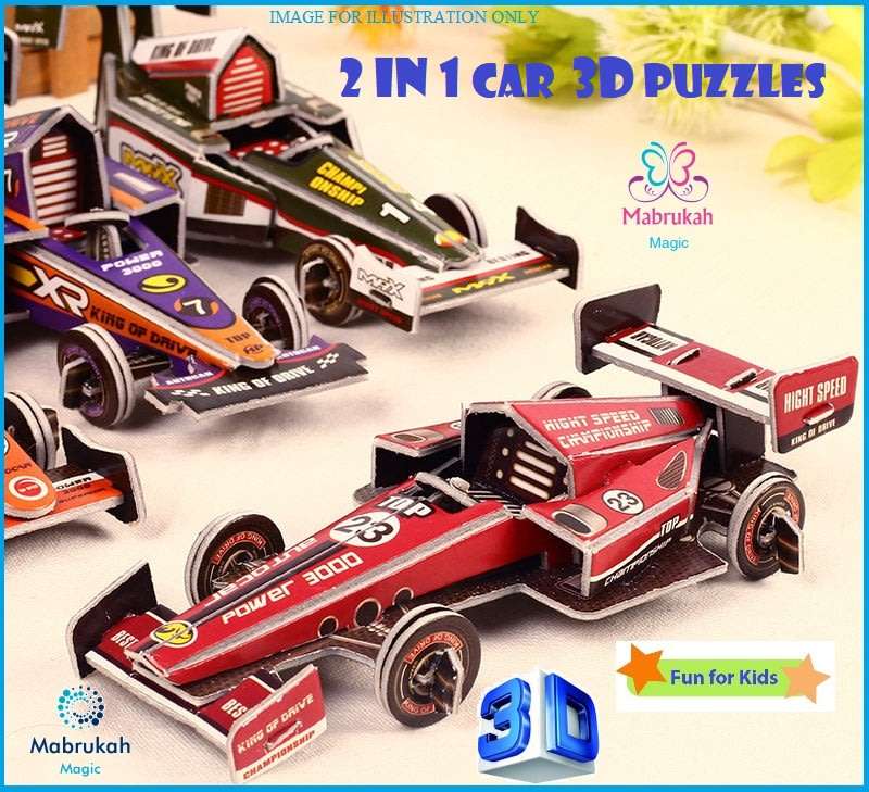 ***ONLY R1 BID INCREMENTS***NEW***2 IN 1 SUPER CAR RACING 3D PUZZLE***AMAZING DEAL!!!