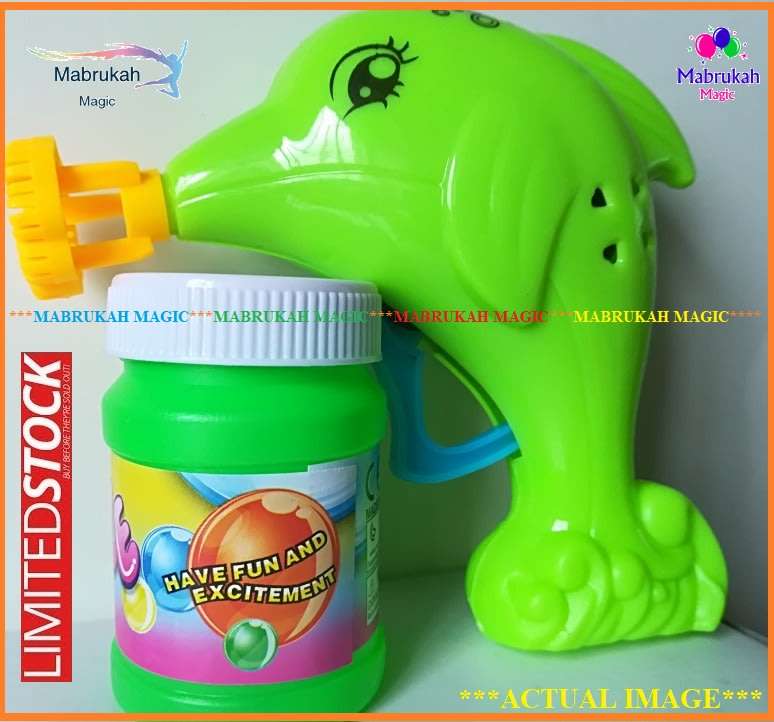 ***ONLY R1 BID INCREMENTS***SUPER FUN***DOLPHIN BUBBLE GUN WITH BUBBLES***BID PER ITEM***
