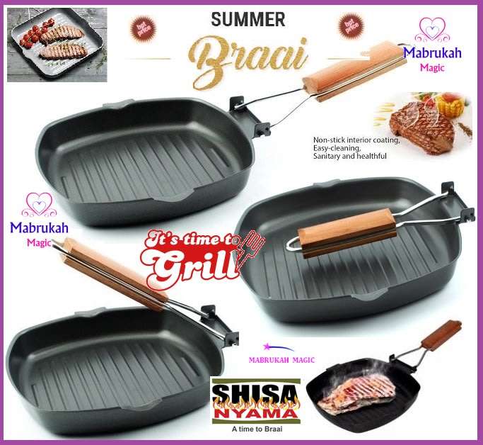 ***ONLY R1 BID INCREMENTS***SIZZLE WITH THE 24cm FOLD UP GRILL PAN***SIZZLING DEAL!!!