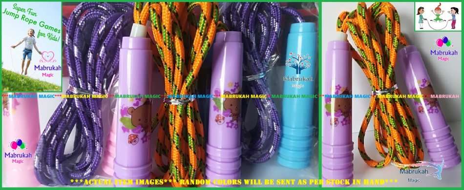***BE FUN & ACTIVE WITH SKIPPING JUMP ROPES***FABULOUS DEAL!!!BID PER ITEM!!!