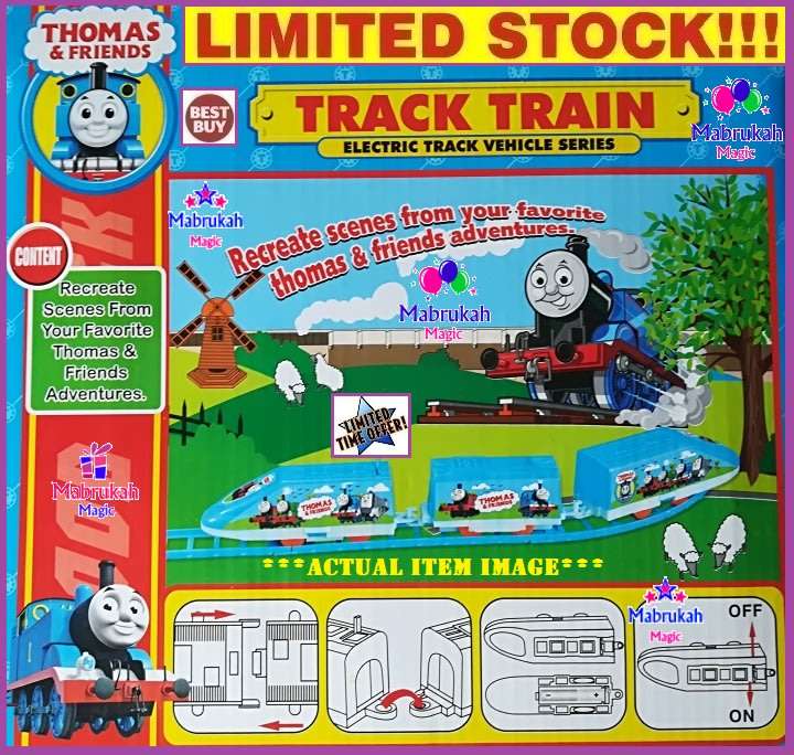 ***ONLY R1 BID INCREMENTS***THOMAS & FRIENDS ELECTRIC TRAIN TRACK TOY + FREE BATTERY***BID PER ITEM