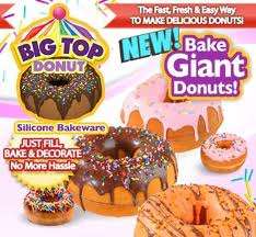 ***ORIGINAL GLOMAIL***+FREE COLOR RECIPE***BIG TOP GIANT DONUT SILICONE BAKEWARE!!!