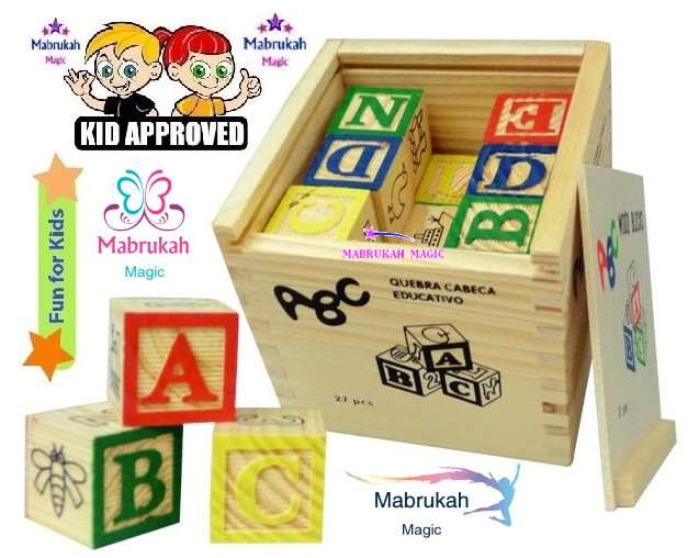 *ONLY R1 BID INCREMENTS*27 PIECE EDUCATIONAL WOODEN ABC BLOCKS***SIZZLING DEAL!!!BID PER ITEM!!!