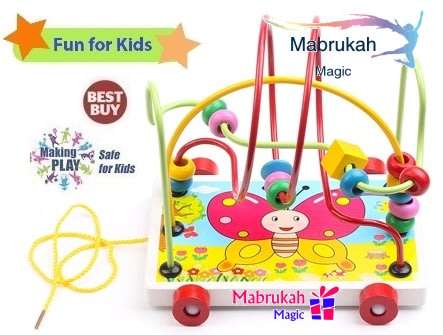 ***NEW YEAR OFFER***AMAZING WOODEN ANIMAL TRAILER BEAD TOY***SIZZLING DEAL!!!BUY PER ITEM!!!