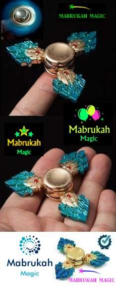 *LAST 2**STRESS RELIEF***DAZZLING TRIDENT METAL FIDGET SPINNER***STRESS FREE DEAL!!!BID PER ITEM!!!