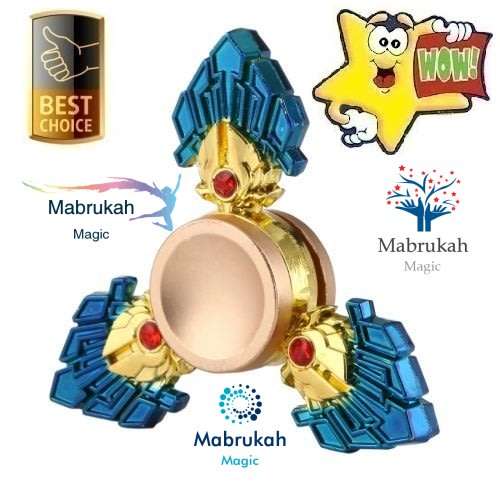 *LAST 2**STRESS RELIEF***DAZZLING TRIDENT METAL FIDGET SPINNER***STRESS FREE DEAL!!!BID PER ITEM!!!