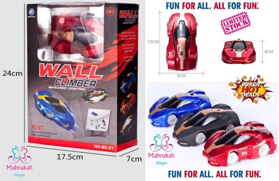 *ONLY R1 BID INCREMENTS***INFRARED REMOTE CONTROL WALL CLIMBER CAR***RACING DEAL!!!BID PER ITEM!!!