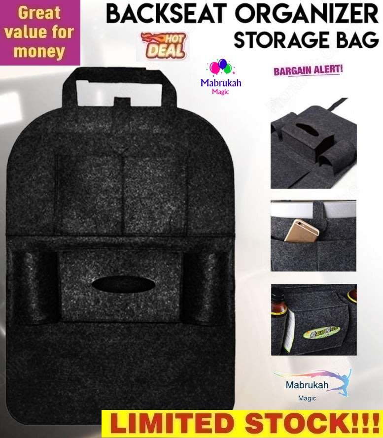 **MULTIPURPOSE HAPPY DEAL RED BACK SEAT ORGANIZER***VERSATILE DEAL!!!BID PER ITEM!!!