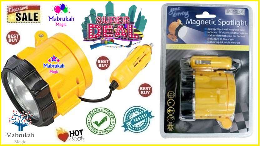 *CLEARANCE*LAST 2 IN STOCK*MAGNETIC SPOTLIGHT***BRIGHT SPARKLING DEAL!!!BID PER ITEM!!!