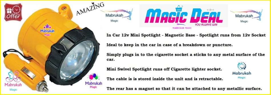 *CLEARANCE*LAST 2 IN STOCK*MAGNETIC SPOTLIGHT***BRIGHT SPARKLING DEAL!!!BID PER ITEM!!!
