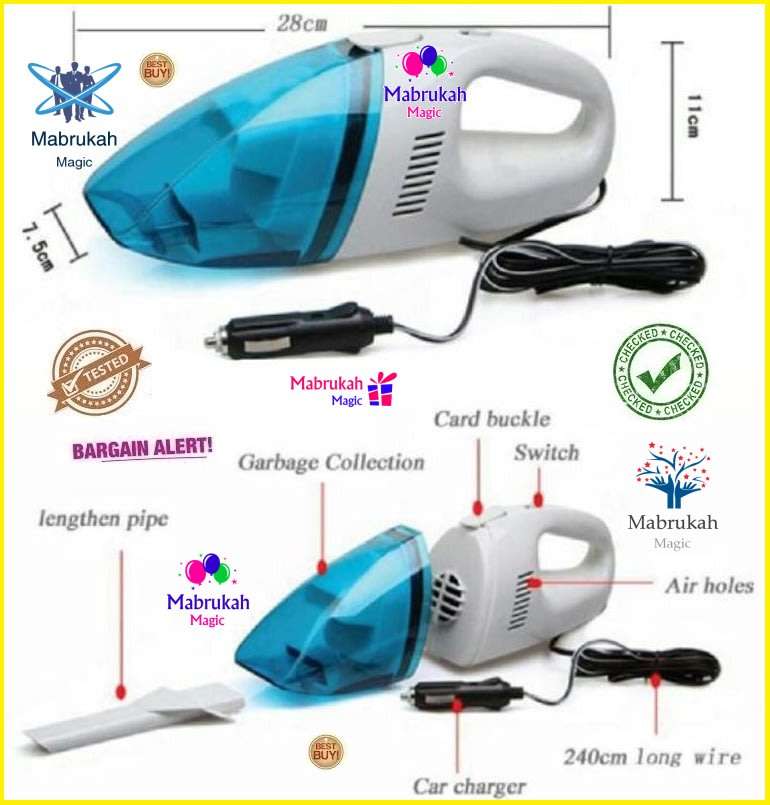 ***CLEARANCE SALE**12V HIGH POWER HANDY VACUUM CLEANER***SUPER DEAL!!!BID PER ITEM!!!
