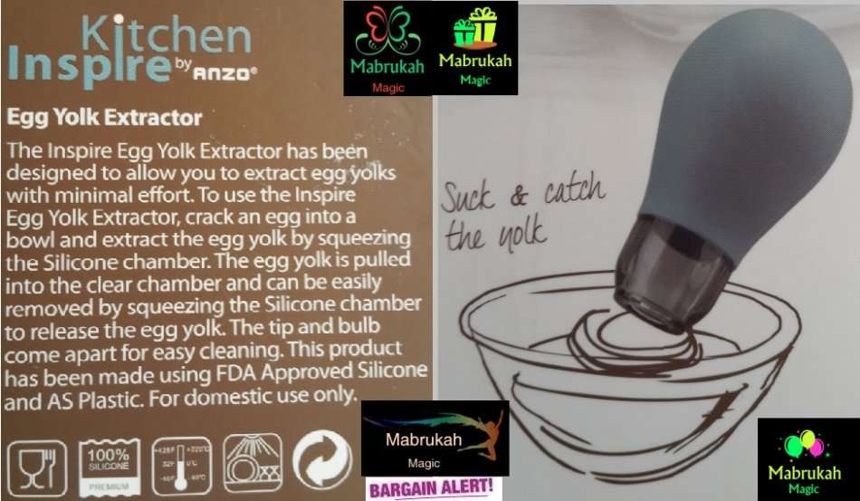 *LAST 4 in STOCK*ANZO KITCHEN INSPIRE EGG YOLK EXTRACTOR***BARGAIN DEAL!!!BID PER ITEM!!!
