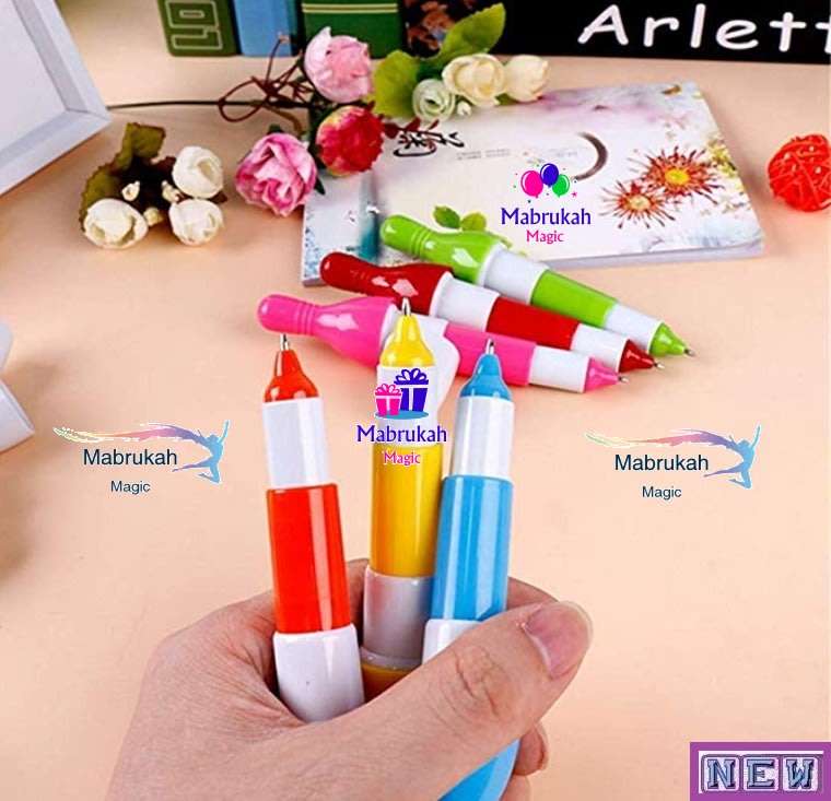 ***TELESCOPIC SKITTLE/BOWLING PIN SHAPED NOVELTY BALLPOINT PEN***BID PER ITEM***
