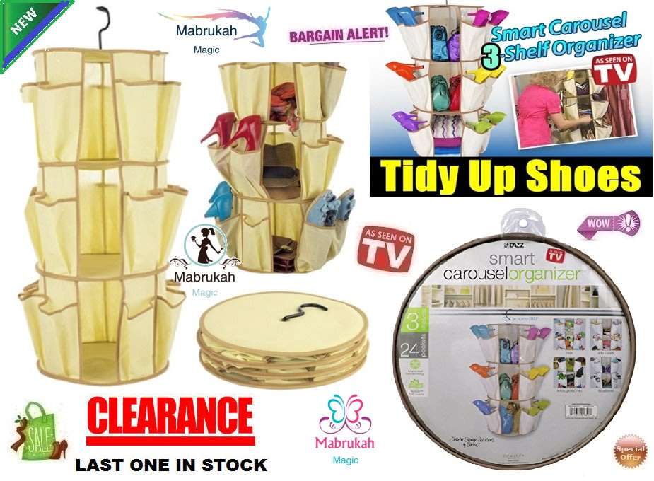 *CLEARANCE*PS READ FULLY*AS SEEN ON TV*** THE SMART CAROUSEL ORGANIZER***LAST ITEM STOCK ON AUCTION*