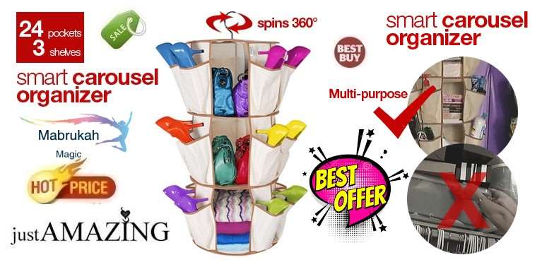 *CLEARANCE*PS READ FULLY*AS SEEN ON TV*** THE SMART CAROUSEL ORGANIZER***LAST ITEM STOCK ON AUCTION*