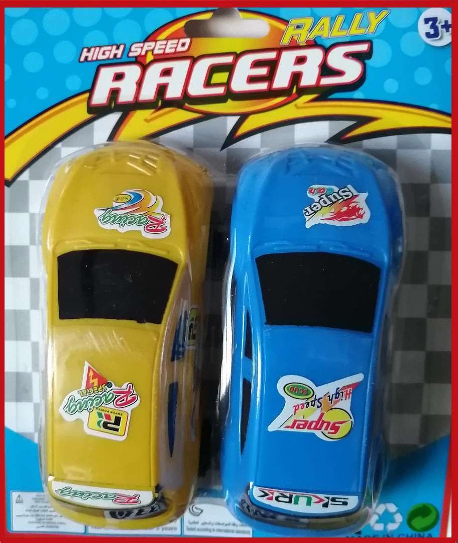 ***SET OF 2***PULL TRACTION RALLY RACERS TOY CARS***BID NOW**BID PER ITEM!!!