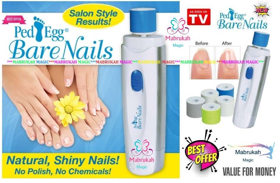 FREE BATTERIES INCLUDED*LOCKDOWN BEAUTY PARLOUR KIT**BATTERY OPERATED - PEDI EGG-BARE NAILS!!!