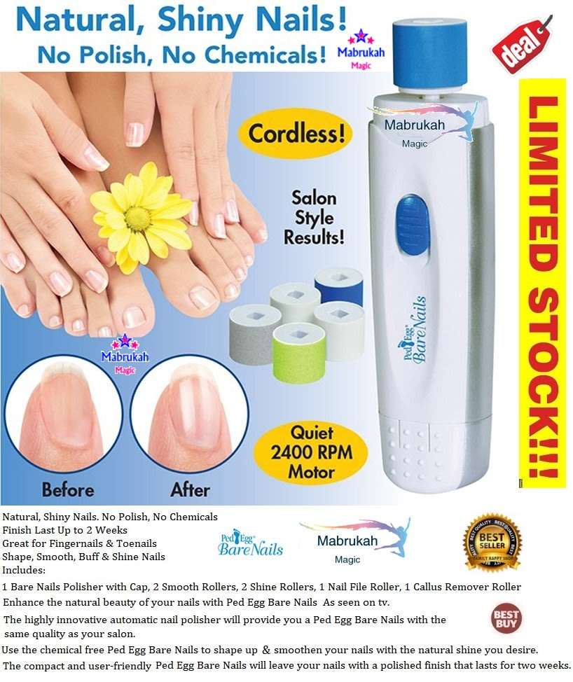 FREE BATTERIES INCLUDED*LOCKDOWN BEAUTY PARLOUR KIT**BATTERY OPERATED - PEDI EGG-BARE NAILS!!!