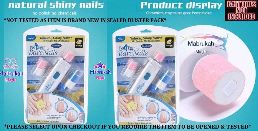 FREE BATTERIES INCLUDED*LOCKDOWN BEAUTY PARLOUR KIT**BATTERY OPERATED - PEDI EGG-BARE NAILS!!!