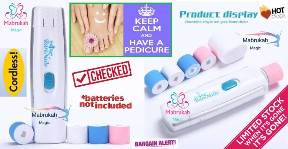 FREE BATTERIES INCLUDED*LOCKDOWN BEAUTY PARLOUR KIT**BATTERY OPERATED - PEDI EGG-BARE NAILS!!!