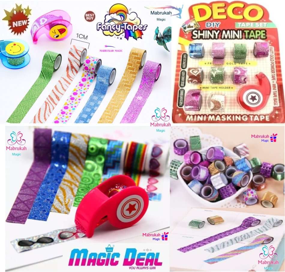 15 @ R1 AUCTION***10 PIECE AMAZING DECO DIY SHINY MINI TAPE SET*LIMITED STOCK!BID PER ITEM*