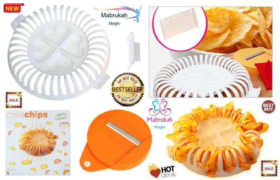***THE AMAZING CREA MICROWAVE CHIPS MAKER & SLICER***MEGA DEAL!BID PER ITEM!!!