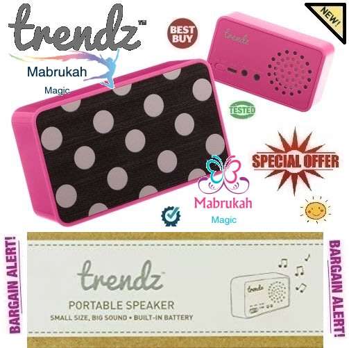 ***TRENDZ PORTABLE MINI SPEAKER***LAST 1 IN STOCK***TESTED & CHARGED*