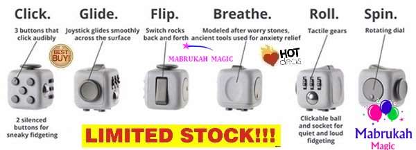 ***ANTI STRESS REFLIEF FOR ALL***FIDGET CUBE***RELAXING***BID PER ITEM!!!RANDOM COLORS!!!