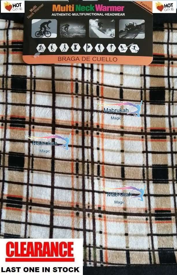 BURBERRY STYLE**UNISEX**MULTI PURPOSE POLAR FLEECE NECK WARMERS, USE AS MASK TOO***BID PER ITEM!!!