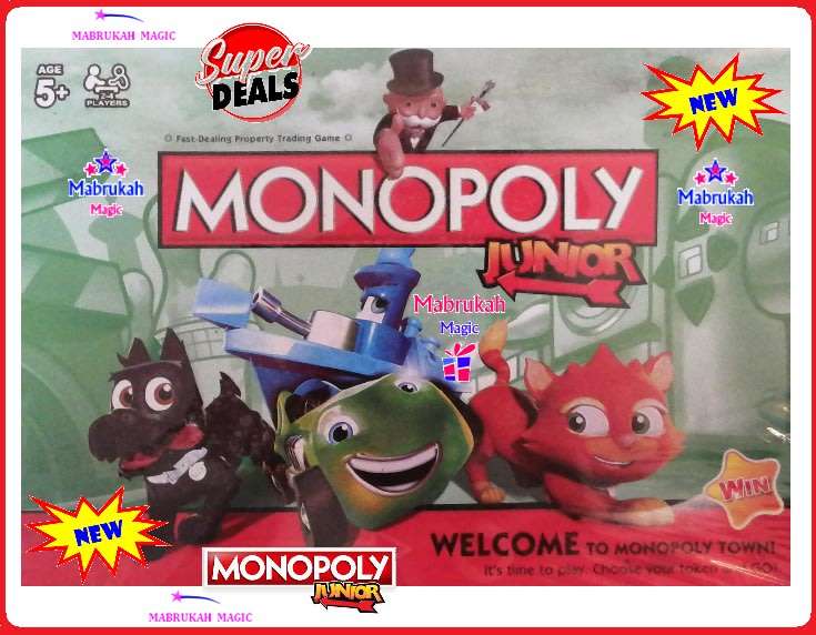 **CLEARANCE*LEGENDARY MONOPOLY JUNIOR***HOURS OF FUN***INTERACTIVE PLAY***BUY PER ITEM***