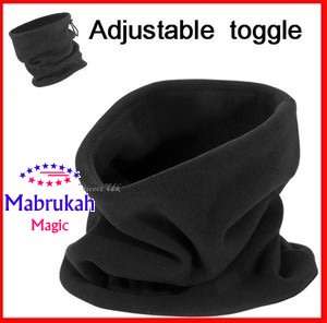 ***NEW ARRIVAL***BLACK ONLY***UNISEX MULTIPURPOSE POLYESTER FLEECE NECK WARMERS***BID PER ITEM***