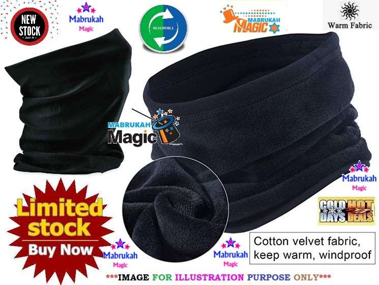 ***REVERSIBLE SOFT LUXURIOUS NECK WARMER***VELVET INNER*RANDOM COLOR**BID PER ITEM!
