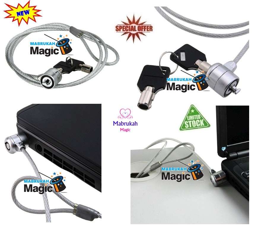 ***HIGH QUALITY ALLOY ANTI THEFT CABLE LOCK WITH 2 KEYS***BID PER ITEM!!!