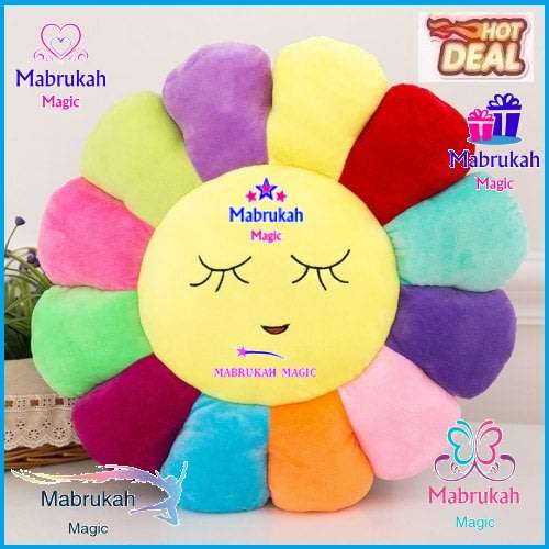 *PS READ FULLY*MARKED DOWN**SOFT LUXURIOUS SUNFLOWER EMOJI CUSHION*** SPLENDID DEAL!!!BID PER ITEM!!