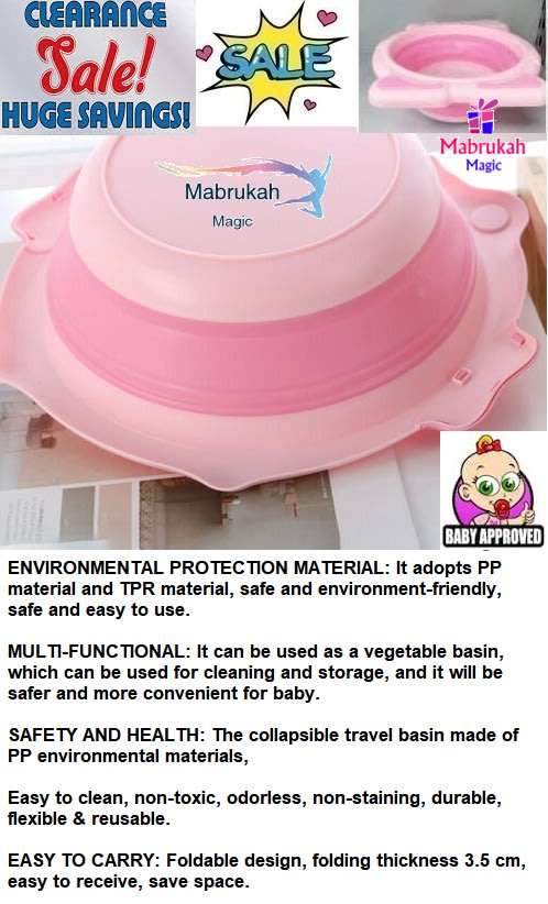 CLEARANCE*LAST 1 ON AUCTION*CUTE FOLDING INFANT CARTOON WASHBASIN*BID PER ITEM!!!