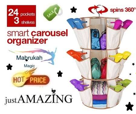*CLEARANCE*PS READ FULLY*AS SEEN ON TV*** THE SMART CAROUSEL ORGANIZER***LAST ITEM STOCK ON AUCTION*