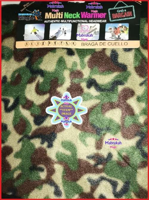 *HOT DEALS*WINTER WARMERS*ONLY MILITARY PATTERNS CAMOUFLAGE FLEECE NECK WARMER*BID PER ITEM!!!