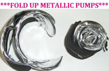 ***FOLD UP PUMPS***ULTRA COMFORTABLE, CUTE & VERSATILE***FREE CARRY POUCH***