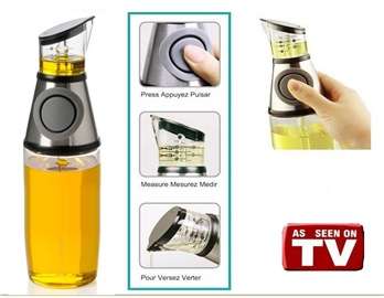 ***HEALTHY & WISE CHOICE***PRESS AND MEASURE GLASS DISPENSER***