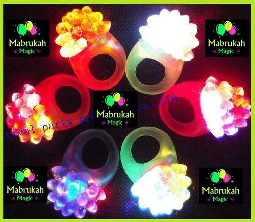 ***STUNNING FLASHING JELLY RING***SAFE,SOFT & COLORFUL***