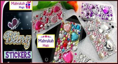 ***5 ON AUCTION***BLING IT ON***SPARKLY DIY ACRYLIC RHINESTONE STICKERS***EXCITING & FUN***