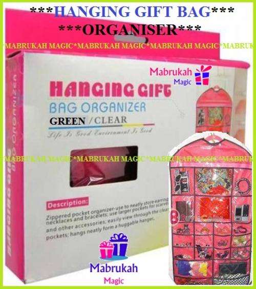 ***BELOW COST START***DONT MISS OUT***last 2 ON AUCTION***HANGING GIFT BAG ORGANISER***