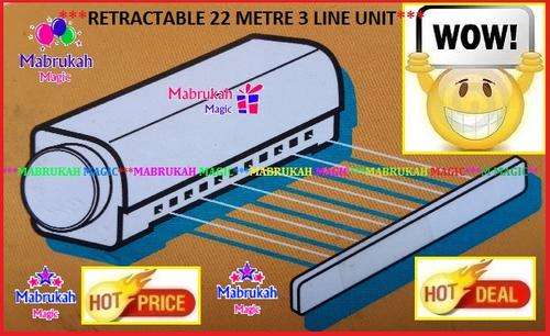 ***3 LINES INDOOR & OUTDOOR RETRACTABLE WASHING LINE***